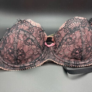 TOPSHOP Intimates Double Eyelash Balcony Bra, Size 36A